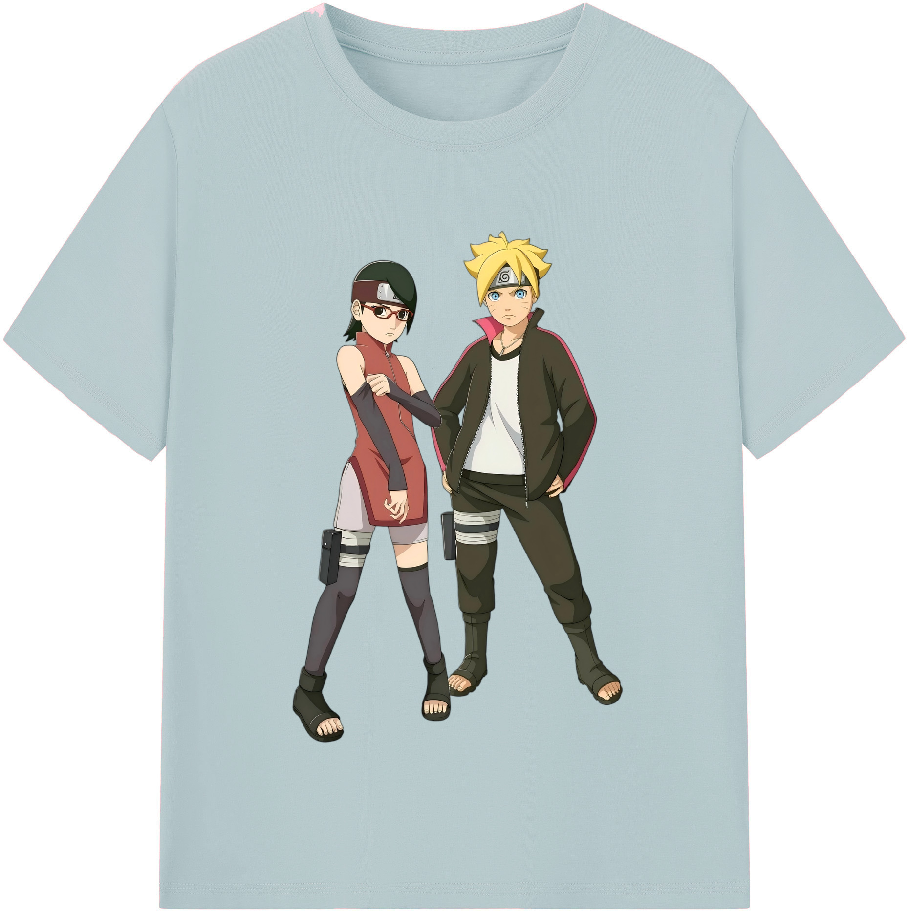 （画像用） NARUTO -ナルト- うずまき ボルト Uzumaki Boruto 綿100％半袖Tシャツ（フロントプリント）
